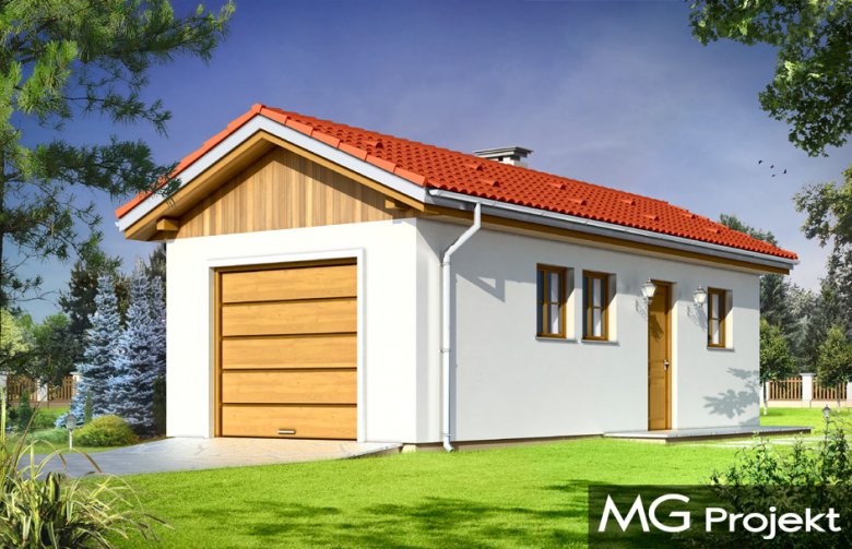 Projekt domu energooszczędnego Garaż BG06 (432)