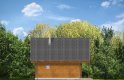 Projekt domu z bala Sosenka drewniana (205) - elewacja 2
