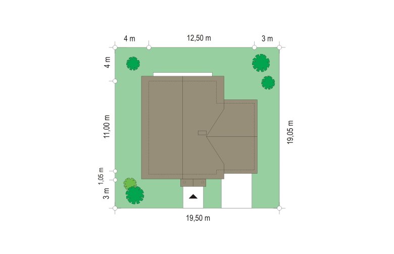 Projekt domu jednorodzinnego Sylwia (208) - Usytuowanie