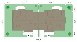 Usytuowanie budynku Szkwał (212) w wersji lustrzanej