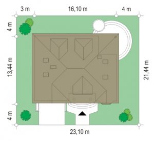 Usytuowanie budynku Zacisze (237)