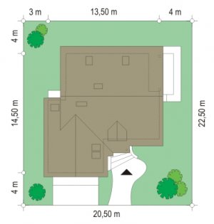 Usytuowanie budynku Zalesie (241)