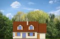 Projekt domu jednorodzinnego Zgrabny z lukarnami (247) - elewacja 2