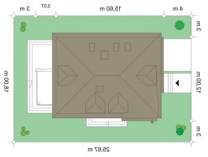 Usytuowanie budynku Agat 2 (563) w wersji lustrzanej