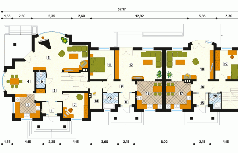 Projekt domu wielorodzinnego Atol 2 - 