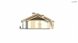 Elewacja projektu Z259 - 4 - wersja lustrzana