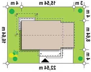 Usytuowanie budynku Z259 w wersji lustrzanej