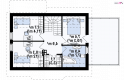 Projekt domu z poddaszem Z220 - rzut poddasza