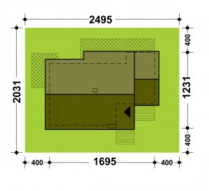 Usytuowanie budynku TK2GP1