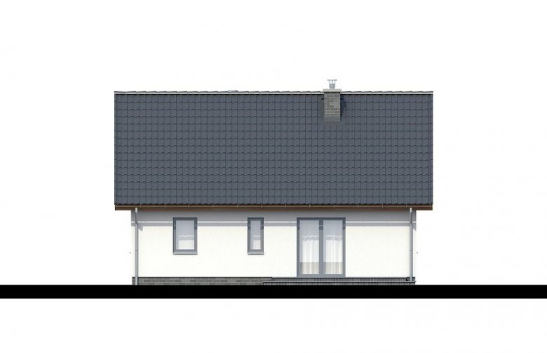 Projekt domu dwurodzinnego TK88 - elewacja 1