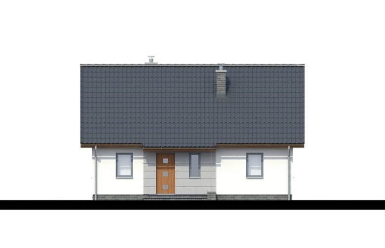Projekt domu dwurodzinnego TK88 - elewacja 2
