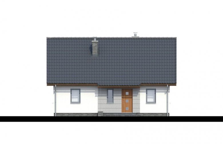 Projekt domu dwurodzinnego TK88 - elewacja 2