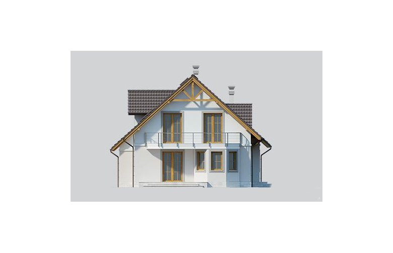 Projekt domu jednorodzinnego LK&658 - elewacja 1
