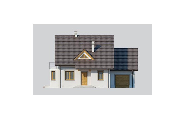 Projekt domu jednorodzinnego LK&658 - elewacja 2