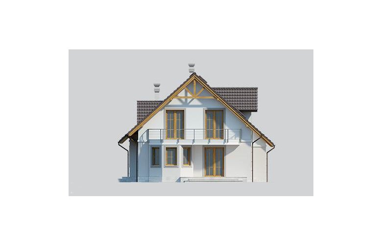 Projekt domu jednorodzinnego LK&658 - elewacja 1
