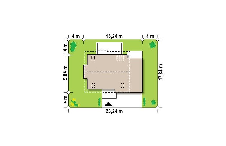 Projekt domu z poddaszem Z189 - Usytuowanie