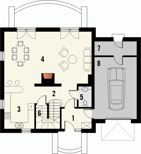 Rzut projektu WILLA