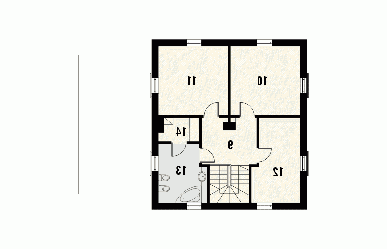 Projekt domu piętrowego WILLA - 