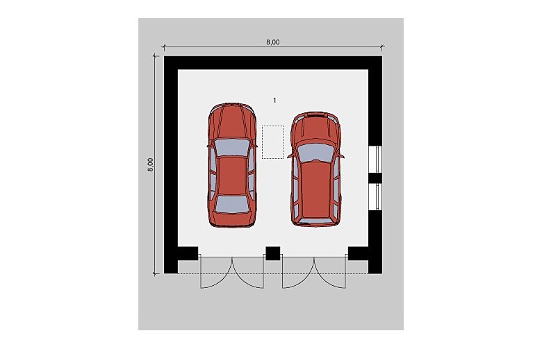 Projekt domu jednorodzinnego G12 - parter