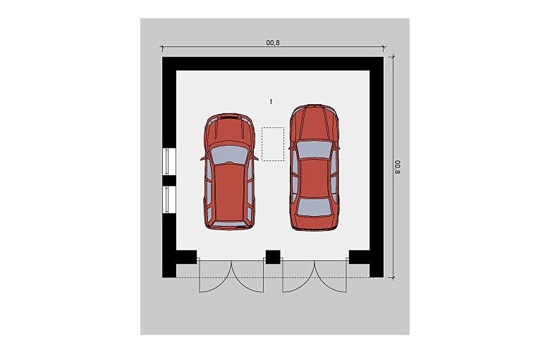 Projekt domu jednorodzinnego G12 - parter