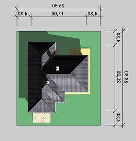 Usytuowanie budynku LK&619 w wersji lustrzanej