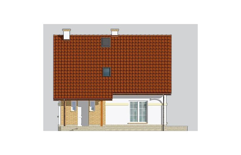 Projekt domu jednorodzinnego LK&627 - elewacja 1