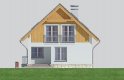 Projekt domu jednorodzinnego LK&616 - elewacja 3