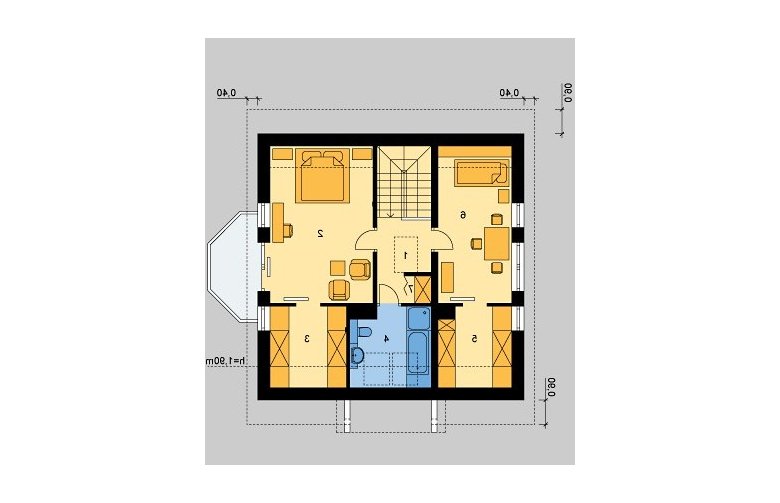 Projekt domu jednorodzinnego LK&629 - poddasze