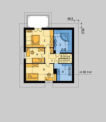 PODDASZE LK&625 - wersja lustrzana