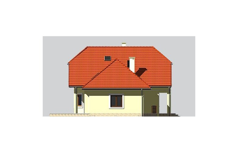 Projekt domu jednorodzinnego LK&631 - elewacja 2