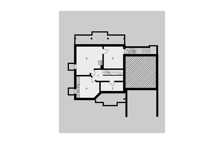 Projekt domu jednorodzinnego LK&631 - piwnica