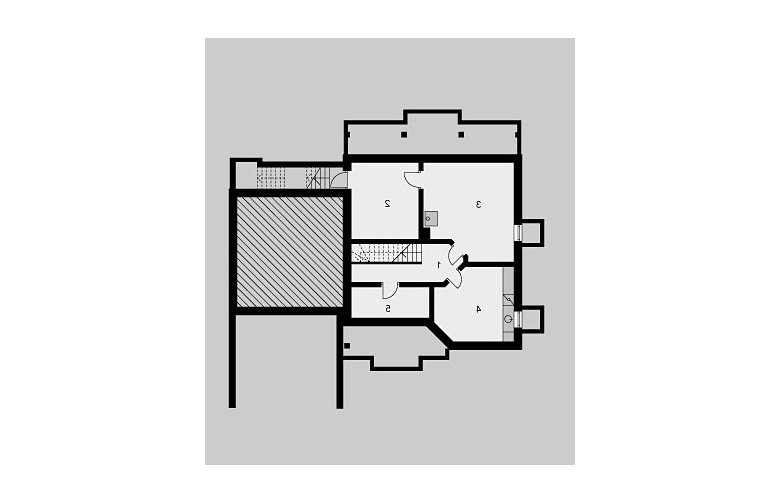 Projekt domu jednorodzinnego LK&631 - piwnica