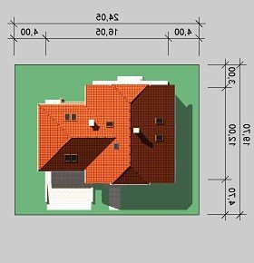 Usytuowanie budynku LK&631 w wersji lustrzanej