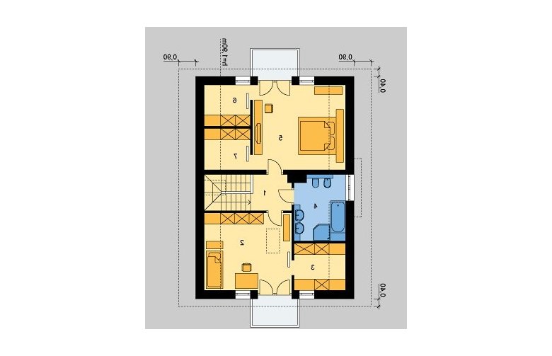 Projekt domu parterowego LK&651 - poddasze