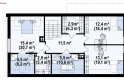 Projekt domu dwurodzinnego Z193 - rzut poddasza