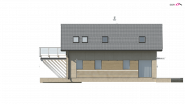 Elewacja projektu Z299 - 3 - wersja lustrzana