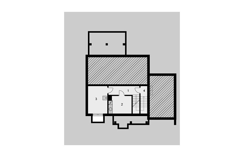 Projekt domu jednorodzinnego LK&636 - piwnica