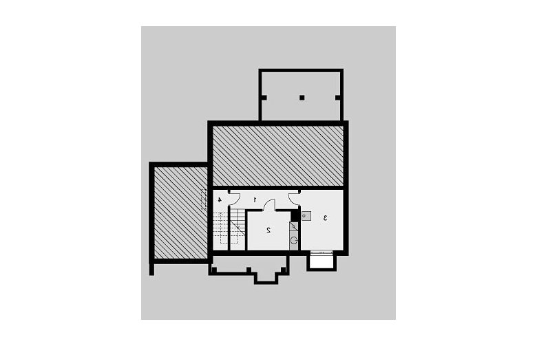 Projekt domu jednorodzinnego LK&636 - piwnica