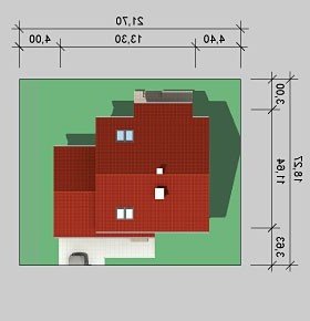 Usytuowanie budynku LK&636 w wersji lustrzanej