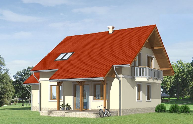 Projekt domu jednorodzinnego LK&636