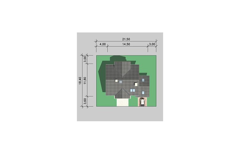 Projekt domu jednorodzinnego LK&637 - Usytuowanie