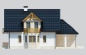 Projekt domu jednorodzinnego LK&639 - elewacja 1