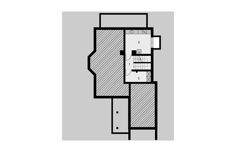 Projekt domu jednorodzinnego LK&639 - piwnica