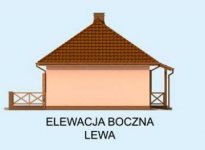 Elewacja projektu ANDALUZJA dom letniskowy - 2