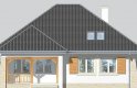 Projekt domu dwurodzinnego LK&640 - elewacja 3