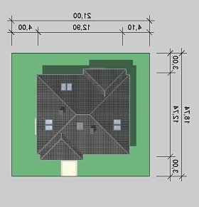 Usytuowanie budynku LK&640 w wersji lustrzanej