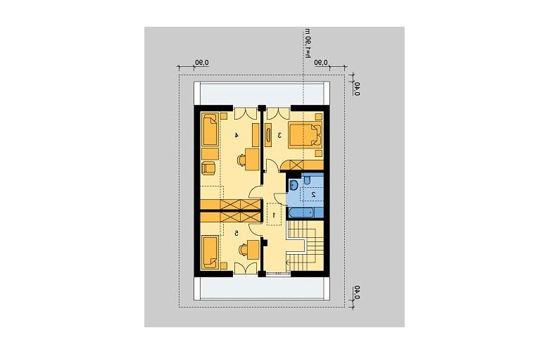 Projekt domu jednorodzinnego LK&641 - poddasze