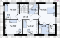 Projekt domu piętrowego Z159 - rzut poddasza
