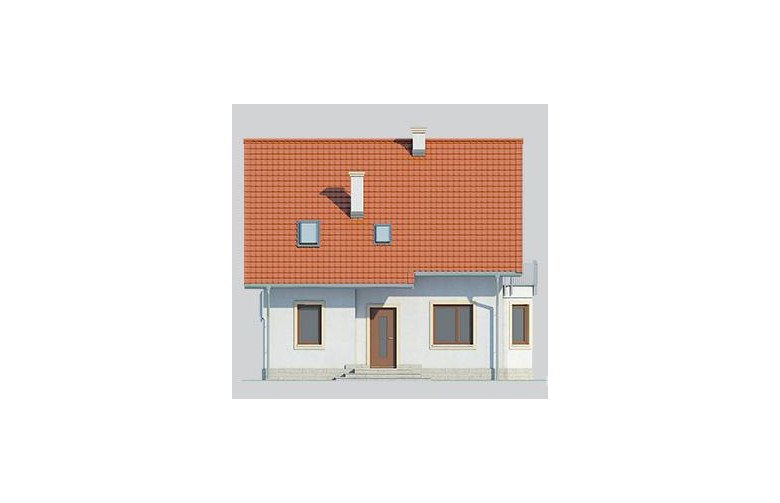 Projekt domu jednorodzinnego LK&649 - elewacja 1