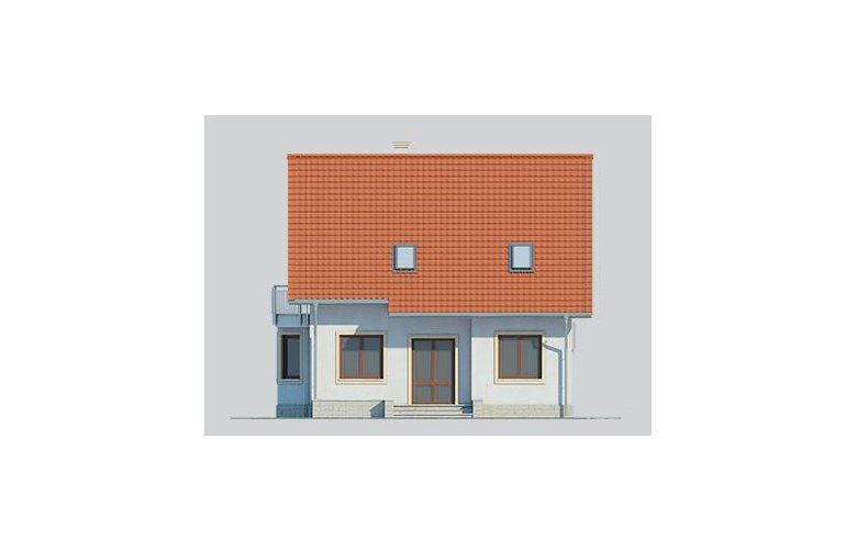Projekt domu jednorodzinnego LK&649 - elewacja 4
